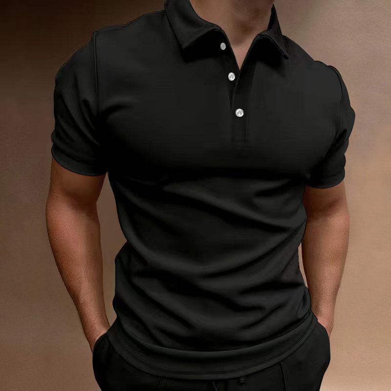 Herren Poloshirt mit klassischem Schnitt und stilvollem Knopfdesign Echoarchiv