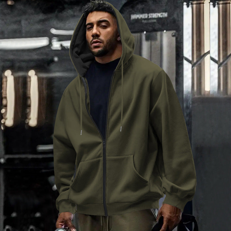 Herren Kapuzenjacke mit leichtem Reißverschluss und praktischen Taschen Echoarchiv