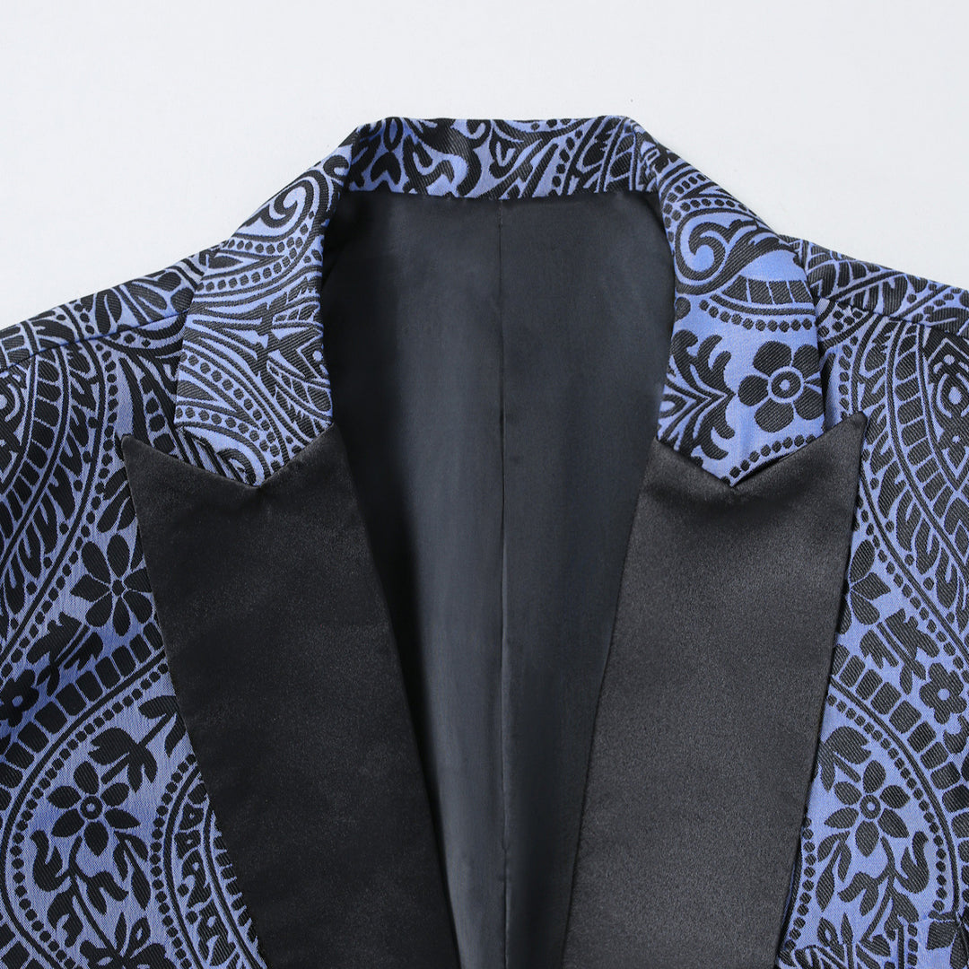 Herren stilvoller Blazer mit Paisleymuster Echoarchiv