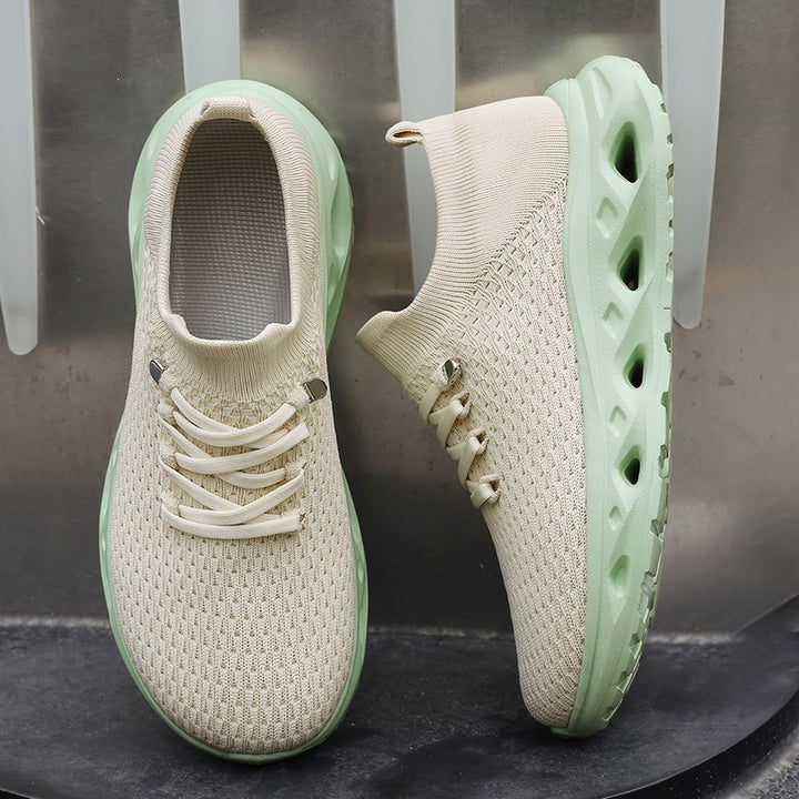 Unisex Atmungsaktive Strick-Sneaker mit sockenähnlichem Schaft und dämpfender Hohlsohle Echoarchiv
