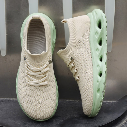 Unisex Atmungsaktive Strick-Sneaker mit sockenähnlichem Schaft und dämpfender Hohlsohle Echoarchiv