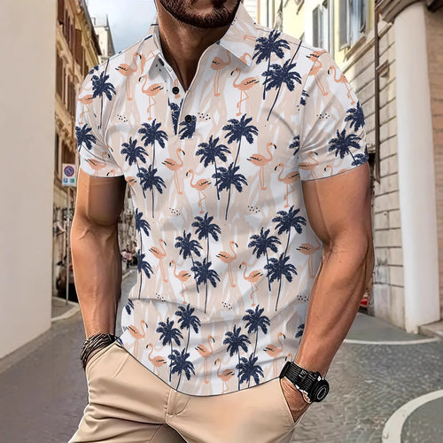 Herren stylisches Kurzarmhemd Echoarchiv