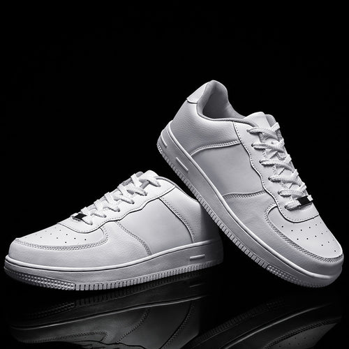 Herren Minimalistischer Low-Top Freizeitleder-Sneaker mit gepolstertem Knöchelkragen und rutschfester Profilsohle – Norré