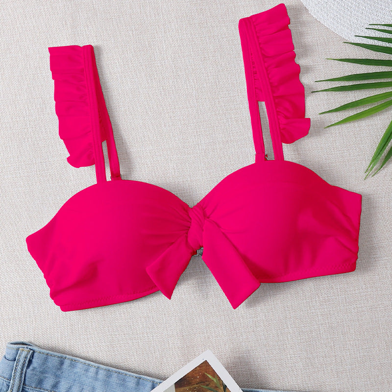 Damen Bikinioberteil mit Rüschendetails Echo Archiv
