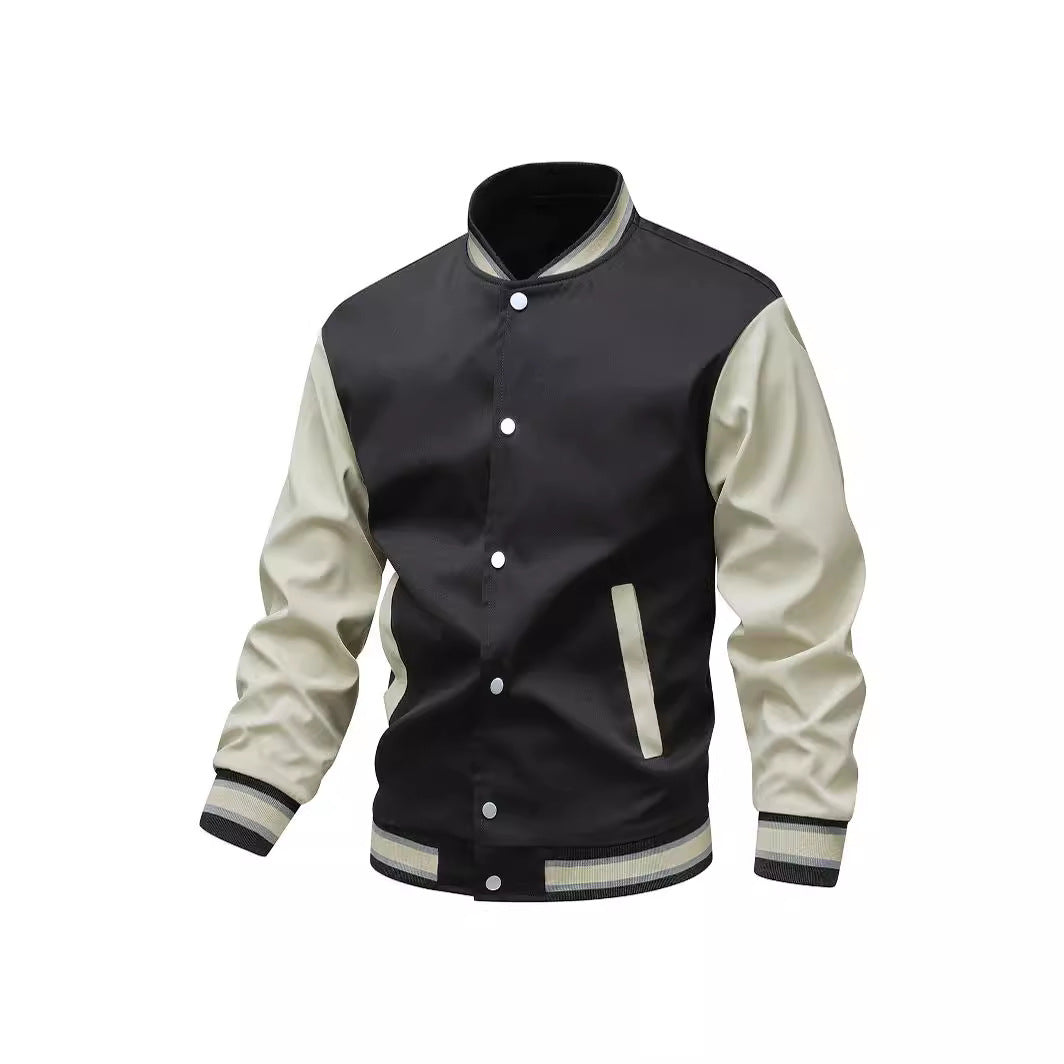 Herren Collegiate-Bomberjacke im Varsity‑Stil mit Kontrastärmeln Echoarchiv