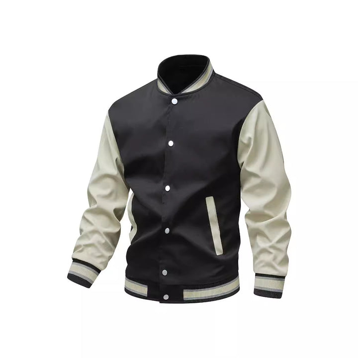 Herren Collegiate-Bomberjacke im Varsity‑Stil mit Kontrastärmeln Echoarchiv