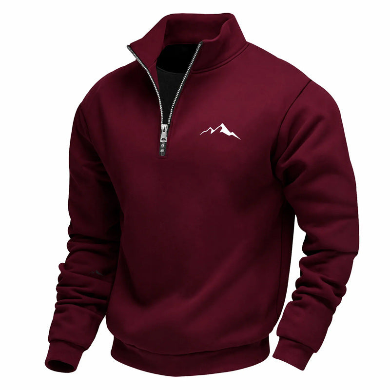 Herren Sweatshirt mit kurzem Reißverschluss Echoarchiv