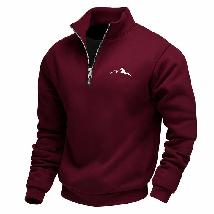 Herren Sweatshirt mit kurzem Reißverschluss Echoarchiv
