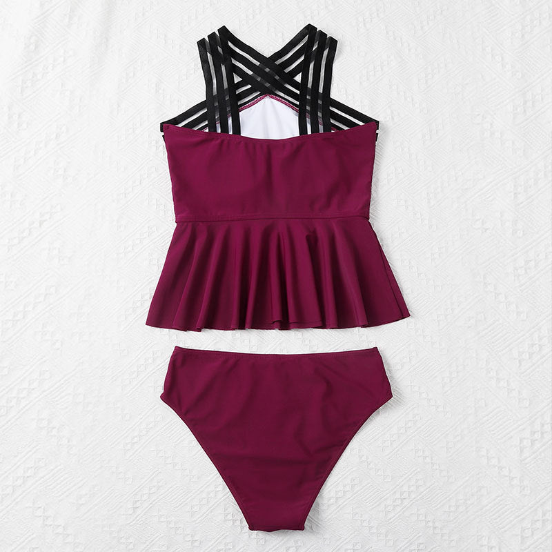 Damen Tankini-Set mit modischem Faltenrock Echo Archiv