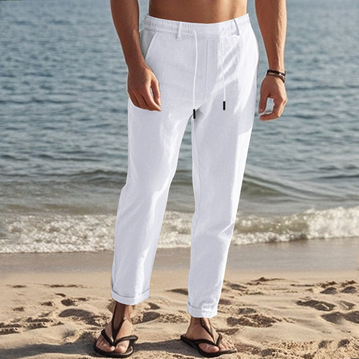 Herren lässige Freizeithose mit elastischem Bund und seitlichen Taschen Echoarchiv