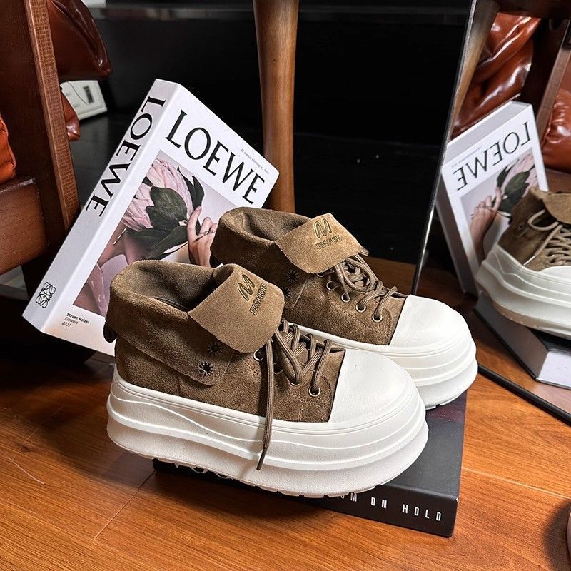 Damen Plateausneaker mit modischem Umschlag und komfortabler Sohle Echo Archiv