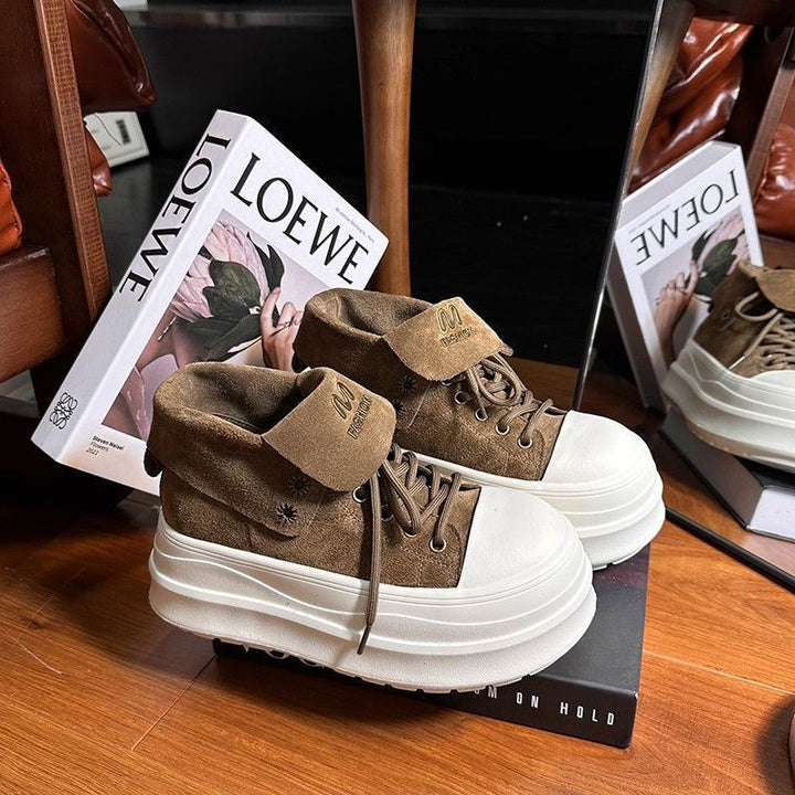 Damen Plateausneaker mit modischem Umschlag und komfortabler Sohle Echo Archiv