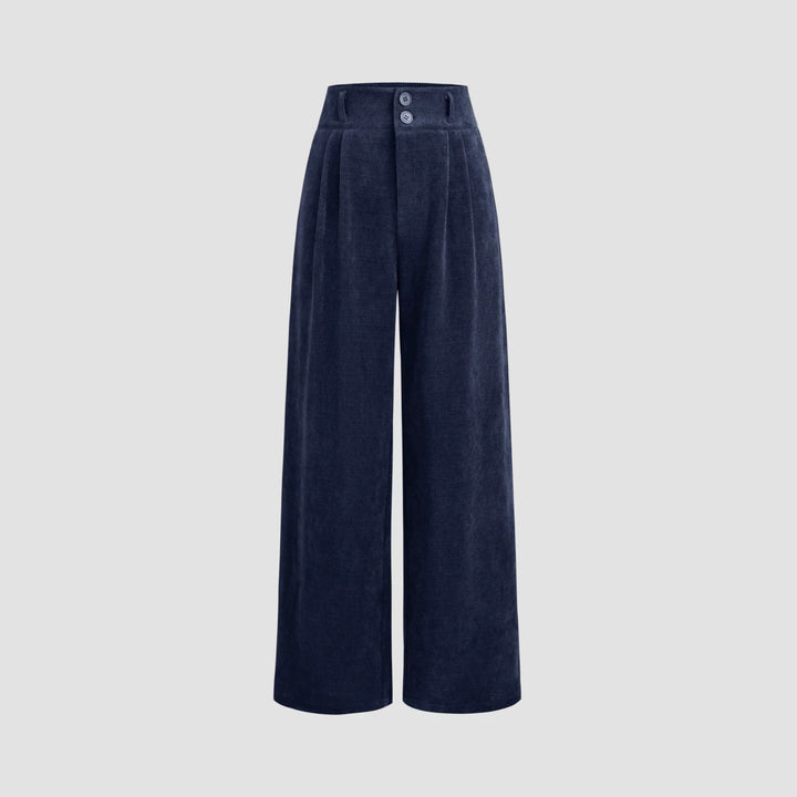 Damen Elegante und Weit geschnittene Cordhose Echo Archiv