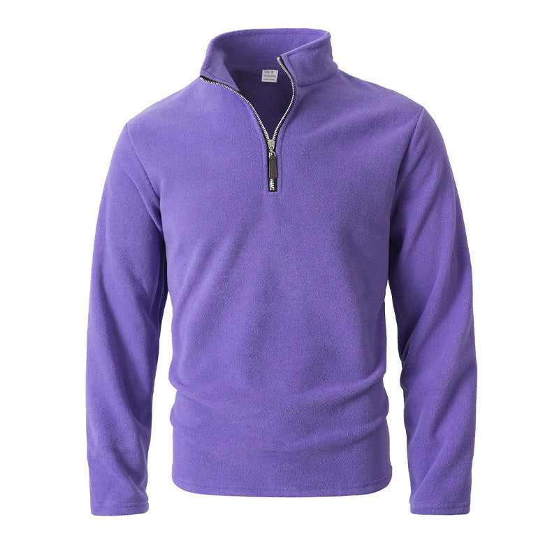 Herren Fleece Pullover mit Stehkragen Echoarchiv