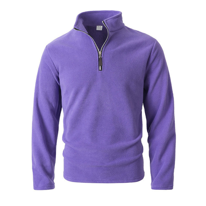 Herren Fleece Pullover mit Stehkragen Echoarchiv
