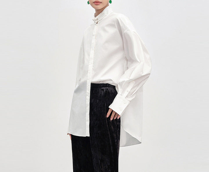 Damen Elegante und modische Oversized Bluse Echoarchiv