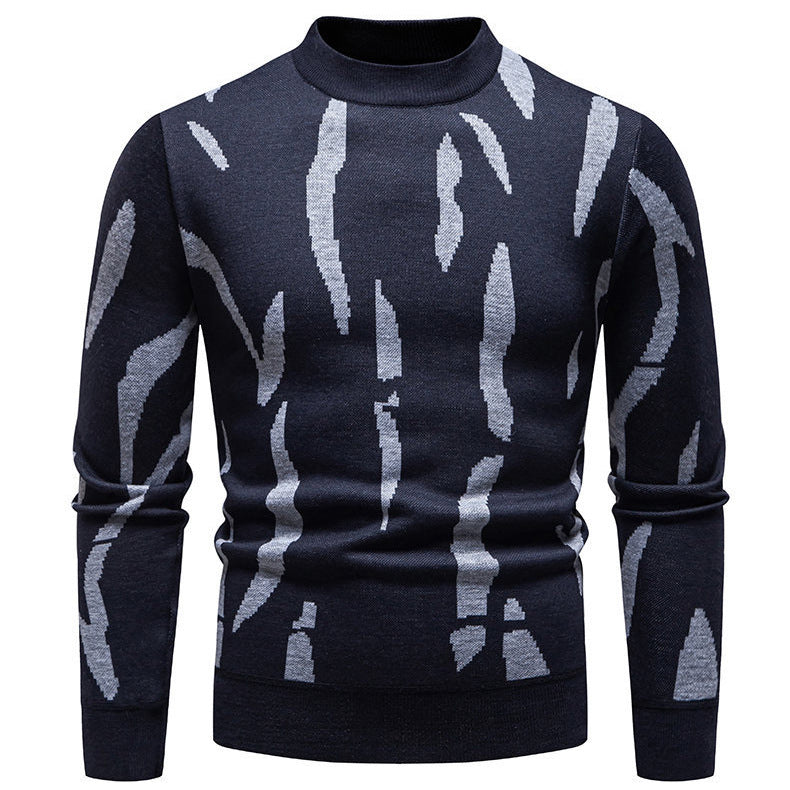 Herren modischer Pullover mit grafischem Muster Echoarchiv