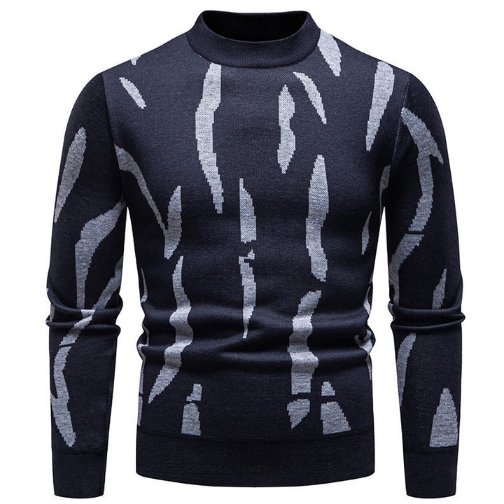 Herren modischer Pullover mit grafischem Muster Echoarchiv