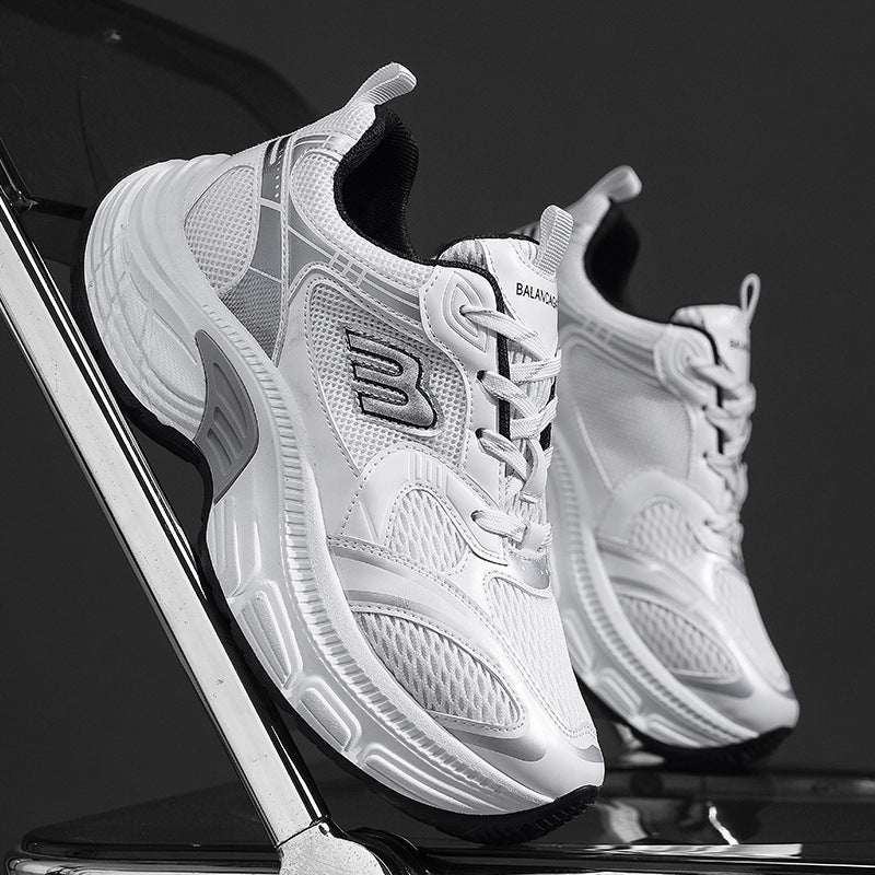 Unisex Voluminöse Mesh-Runner mit atmungsaktivem Obermaterial und stoßdämpfender Plateausohle Echoarchiv