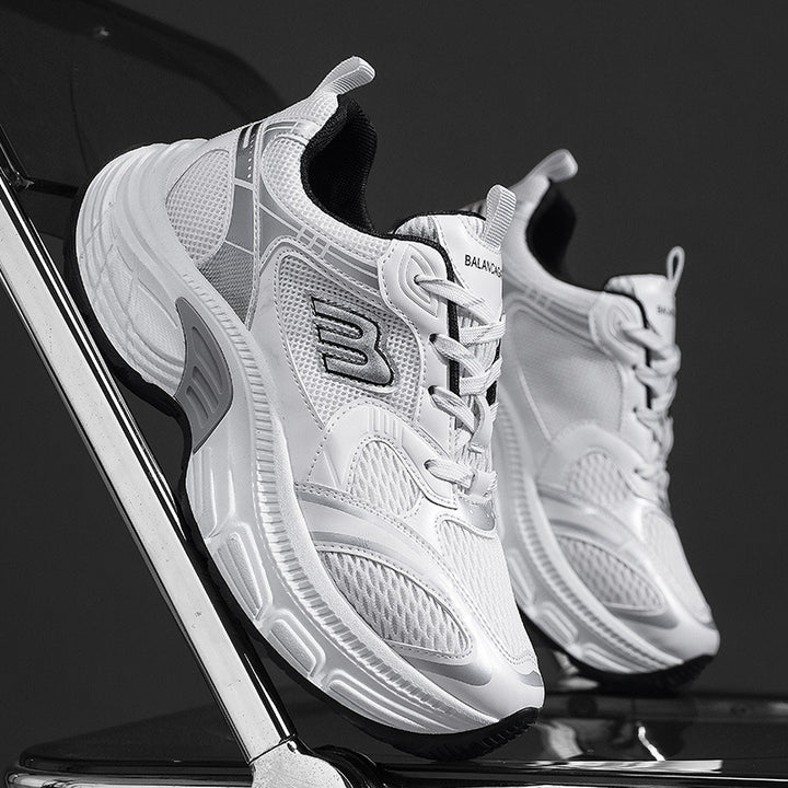 Unisex Voluminöse Mesh-Runner mit atmungsaktivem Obermaterial und stoßdämpfender Plateausohle Echoarchiv