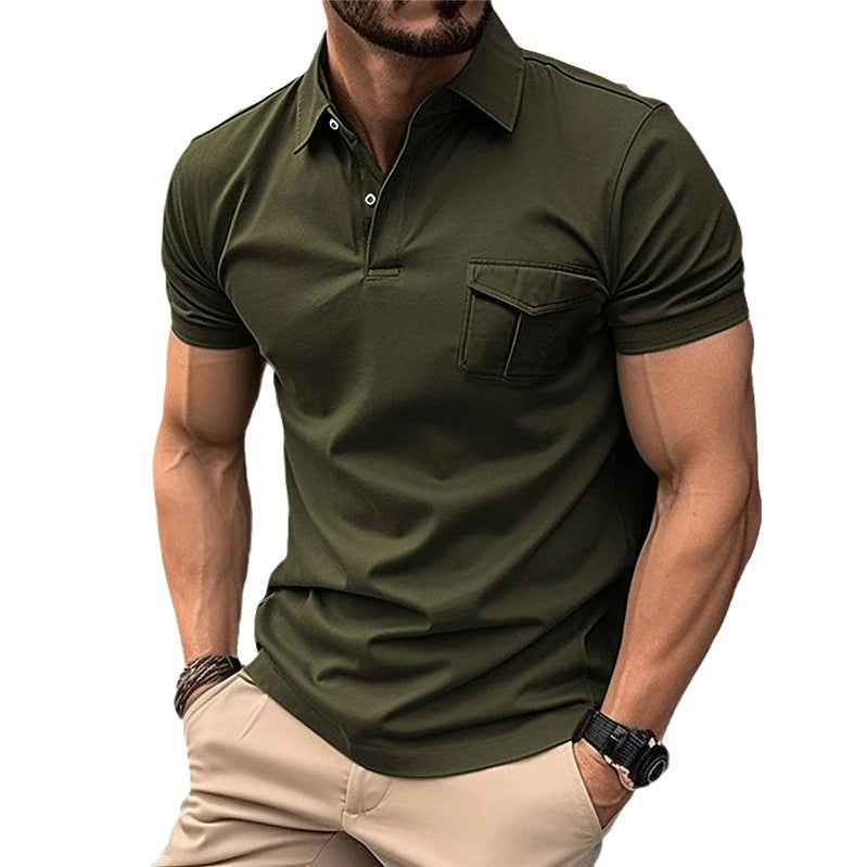 Herren Poloshirt mit modernem Schnitt und praktischer Brusttasche Echoarchiv