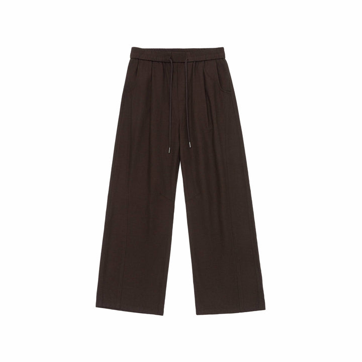 Damen Weite Culotte-Hose aus Baumwollmix mit elastischem Bund und Tunnelzug Echoarchiv