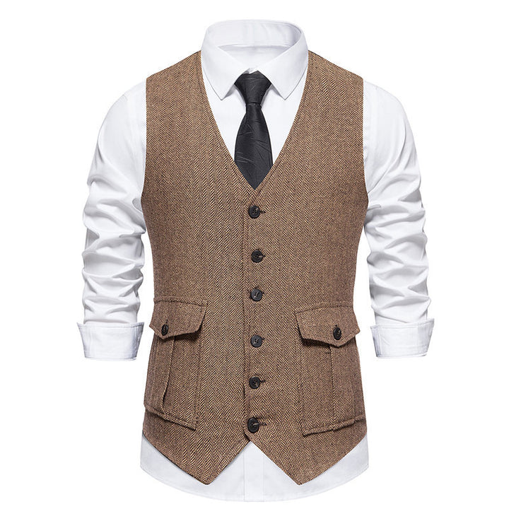 Herren elegante gesteppte Weste Echoarchiv