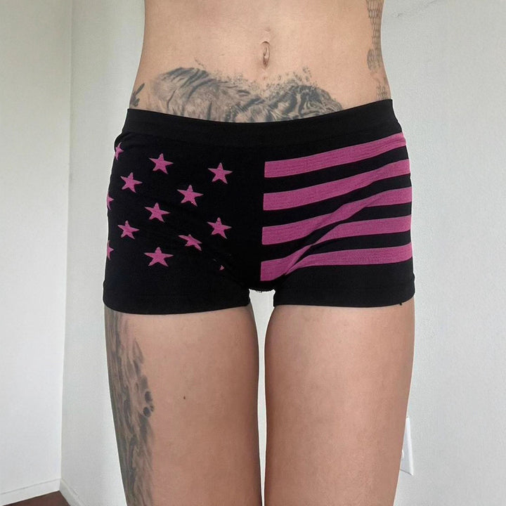 Damen Komfortable Boxershorts mit patriotischem Design Echo Archiv