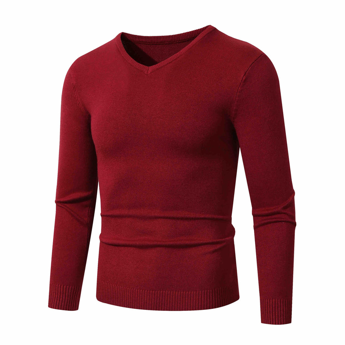 Herren Feiner V-Ausschnitt Feinstrickpullover mit schmalem Rippsaum Echo Archiv