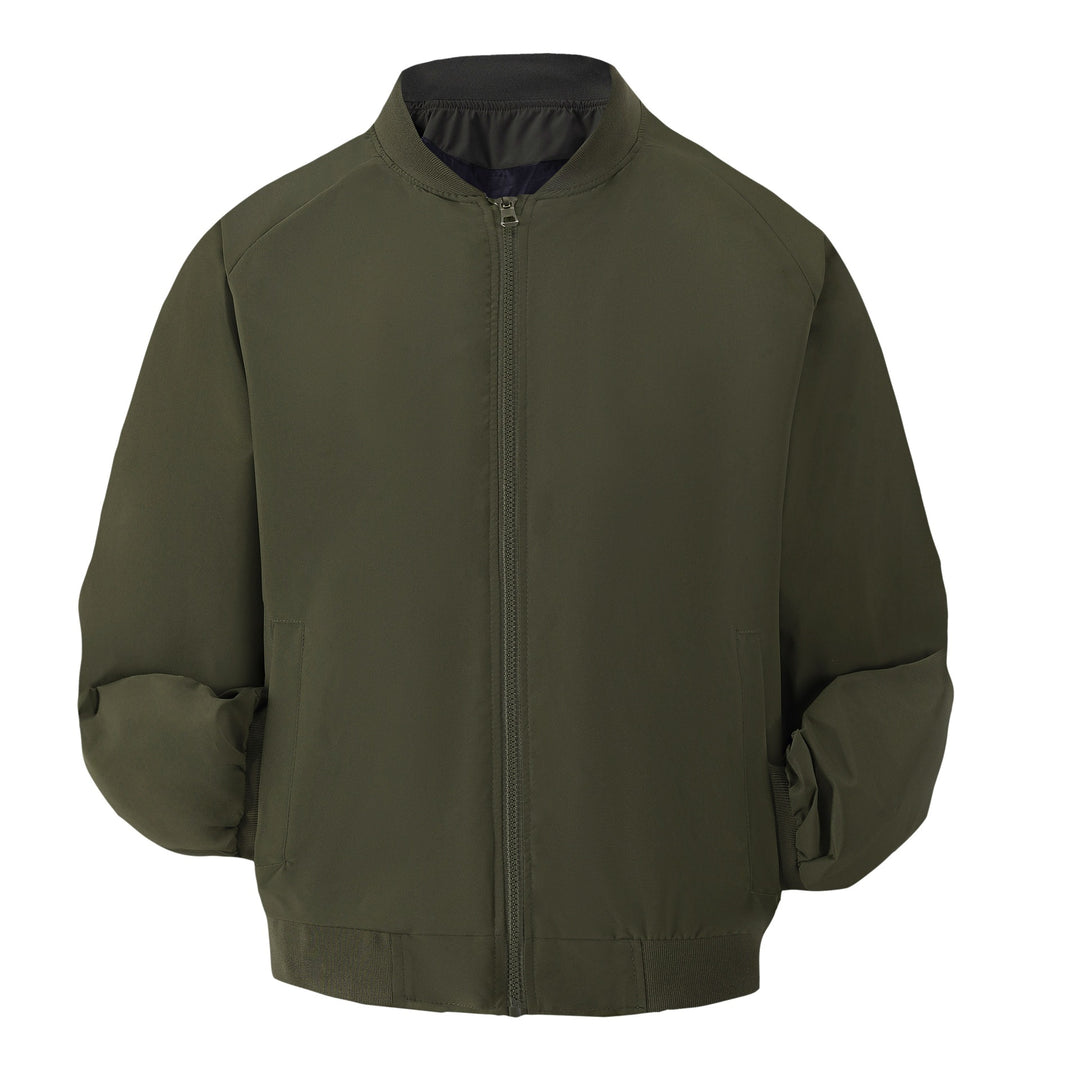 Herren Leichte Bomber-Übergangsjacke mit Raglanärmeln, geripptem Saum & windabweisender Hülle Echoarchiv