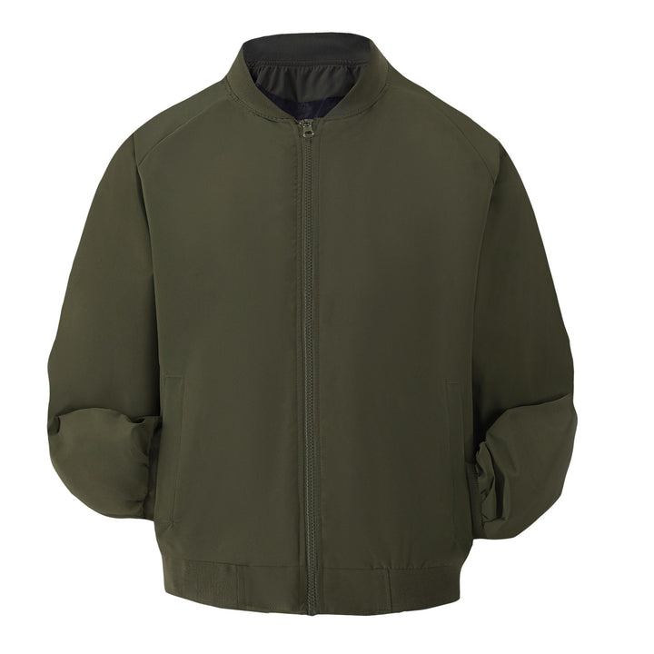 Herren Leichte Bomber-Übergangsjacke mit Raglanärmeln, geripptem Saum & windabweisender Hülle Echoarchiv