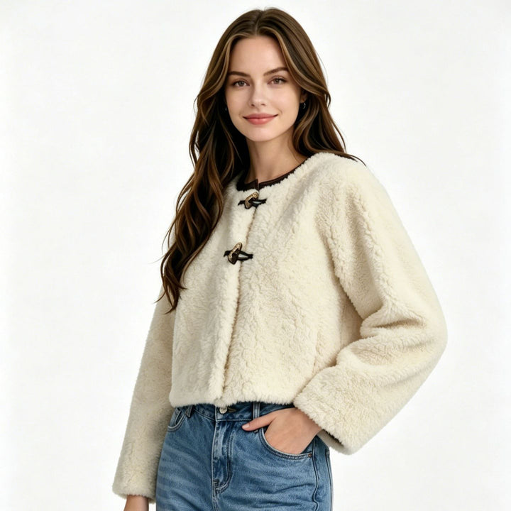 Damen Kuschelige Fleecejacke Echo Archiv