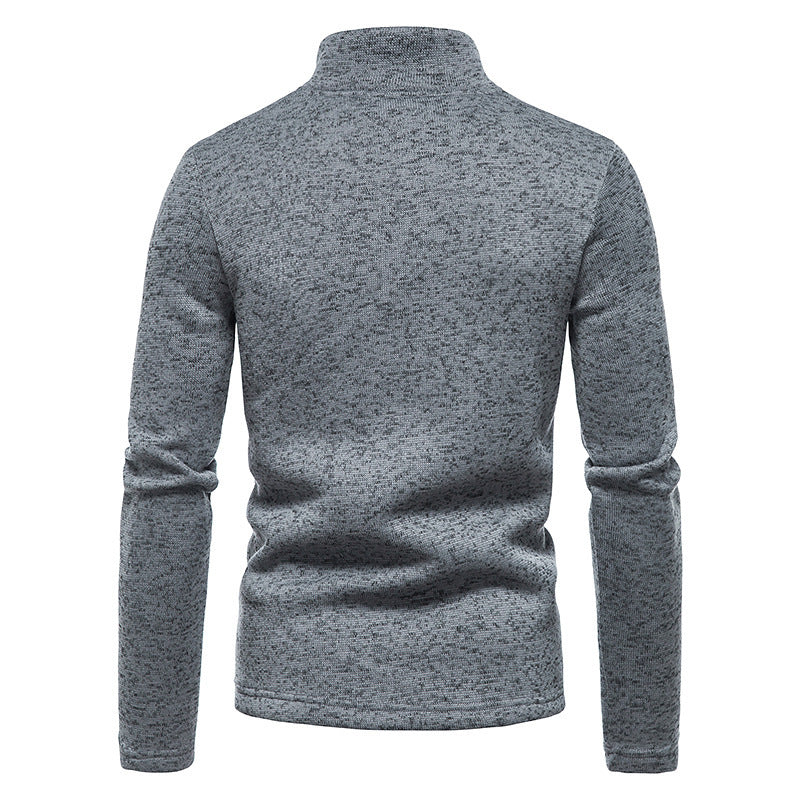 Herren Pullover mit Stehkragen und Reißverschluss Echoarchiv