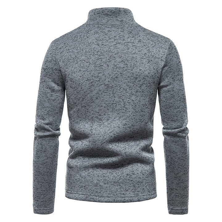 Herren Pullover mit Stehkragen und Reißverschluss Echoarchiv