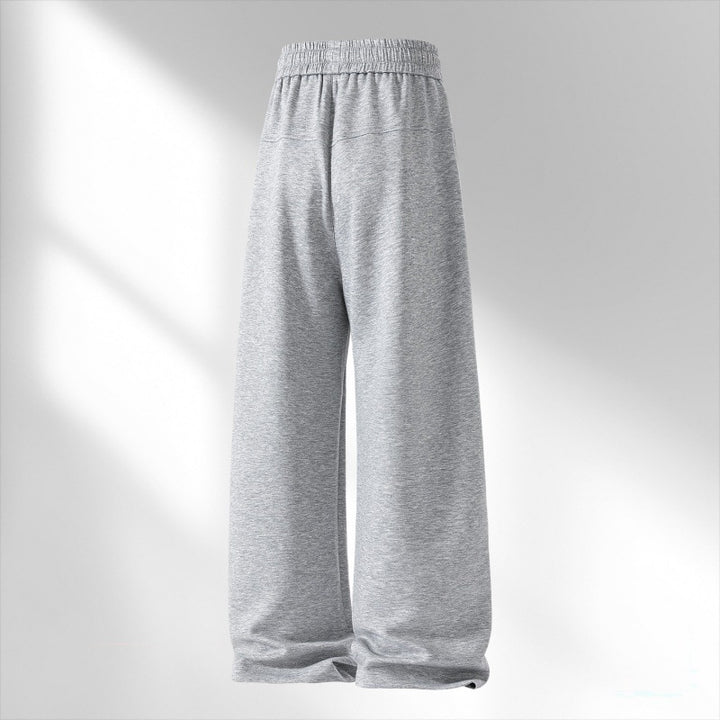 Damen weite Lounge-Sweatpants mit elastischem Kordelzugbund und dekorativen Seitennähten – Avélisse