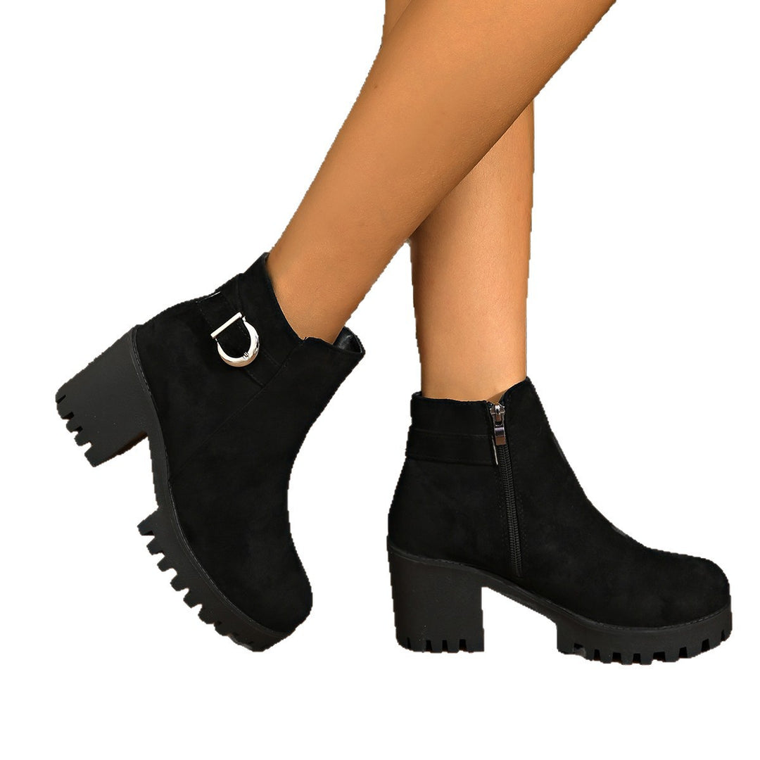 Damen Modische Kick-High Stiefeletten Echo Archiv