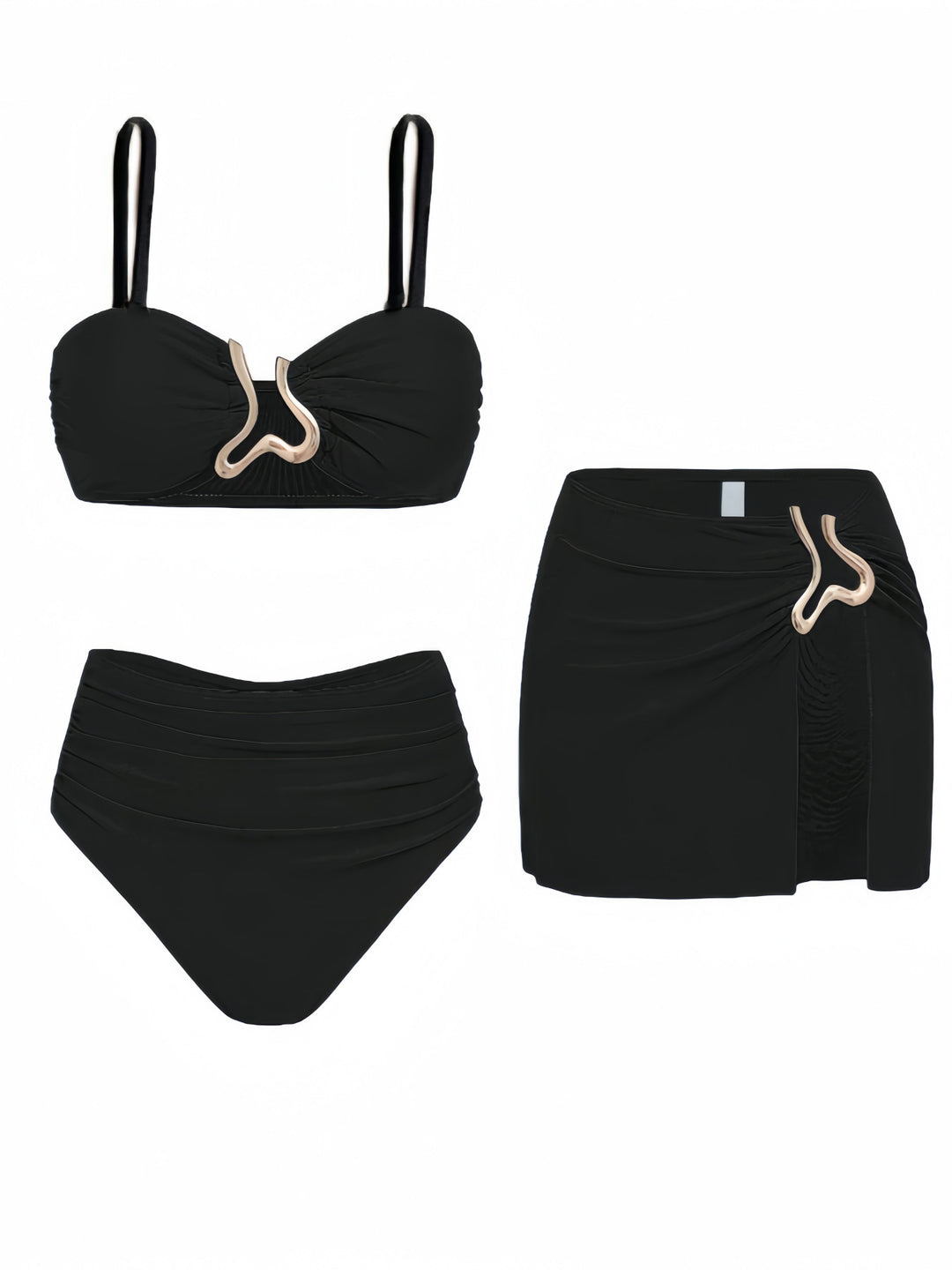 Damen Bikiniset mit elegantem Wickelrock und modischem Design Echo Archiv