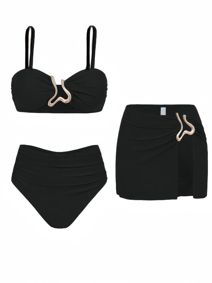 Damen Bikiniset mit elegantem Wickelrock und modischem Design Echo Archiv