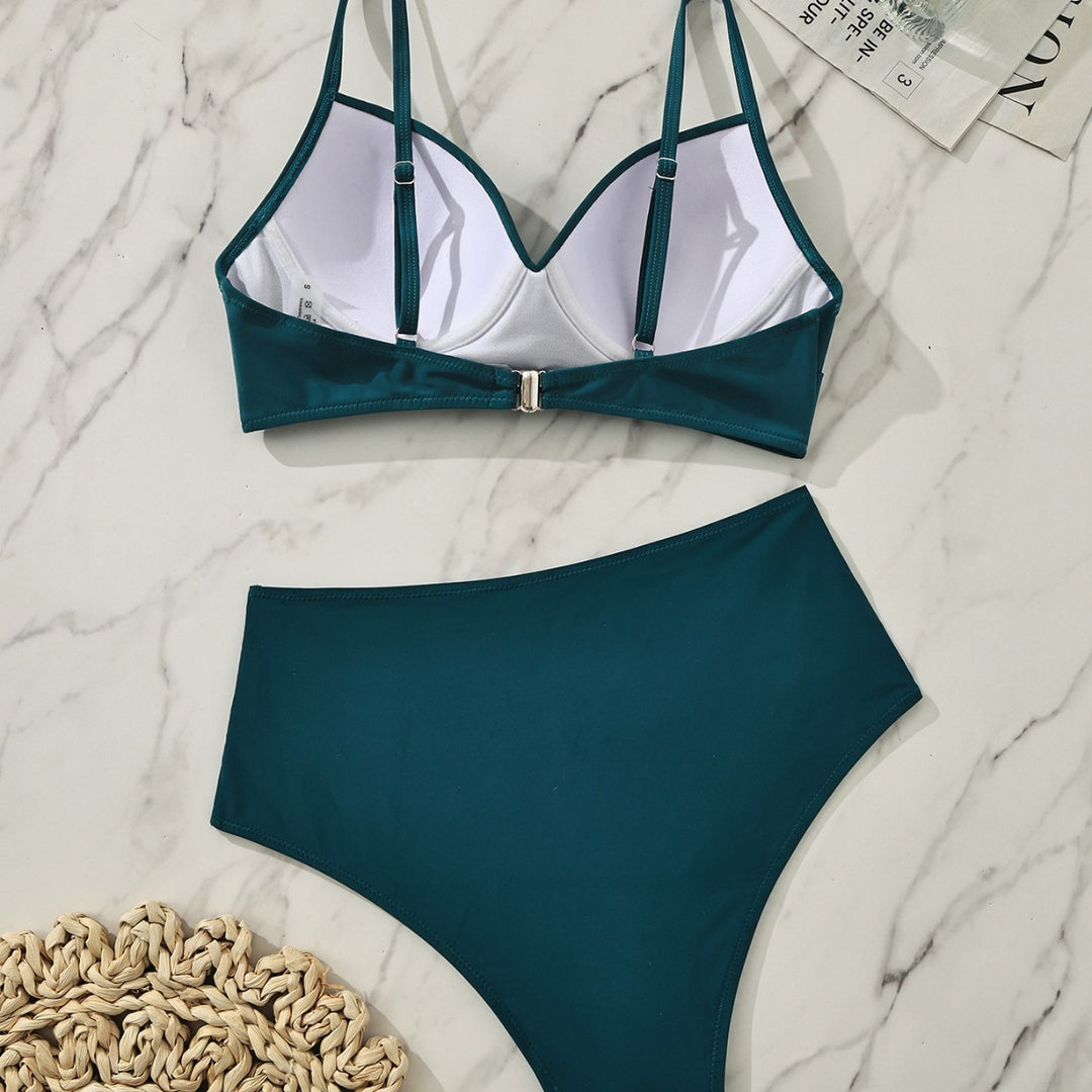 Damen Hochgeschnitten Bikini mit Wickel-Oberteil Echo Archiv