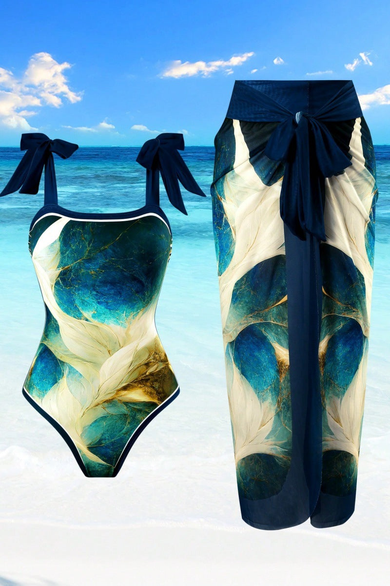 Damen Badeanzug mit passendem Sarong Echo Archiv