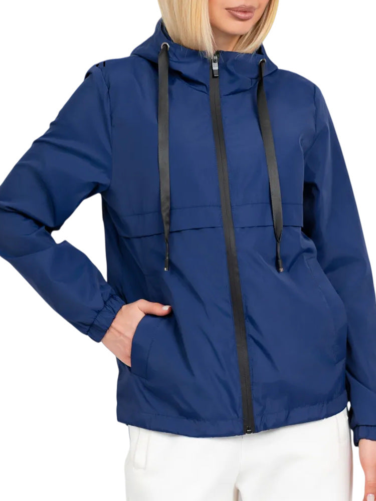 Damen Modische Übergangsjacke mit kapuze – Célinea