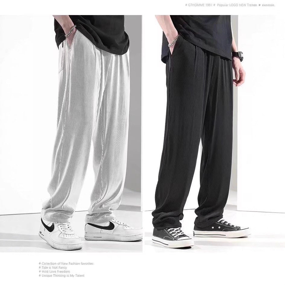 Herren Legere Plissee-Hose Echoarchiv