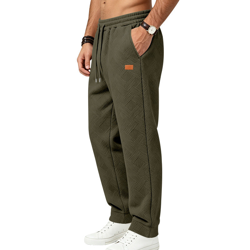 Herren Texturierte Jogginghose mit elastischem Bund und Kordelzug Echoarchiv