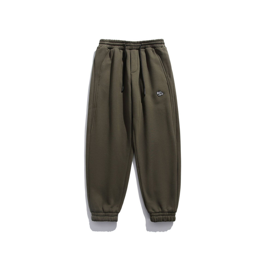 Unisex Locker geschnittene Fleece-Jogginghose mit Kordelzug, elastischem Saum und Eingrifftaschen Echoarchiv