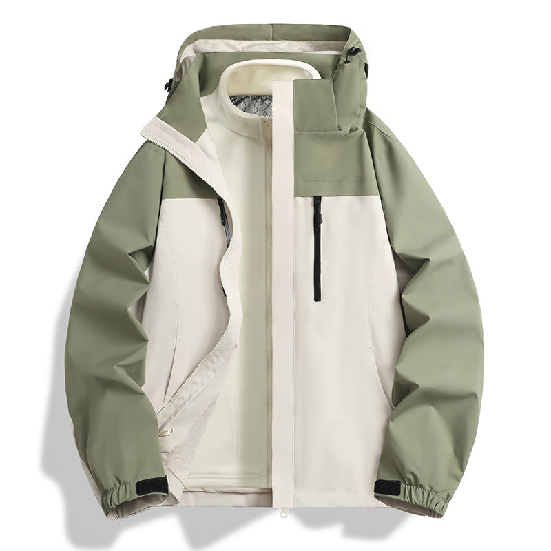 Herren Zwei-in-eins Softshell-Hybridjacke mit abnehmbarer Fleece-Innenjacke und wasserabweisender Membran Echo Archiv