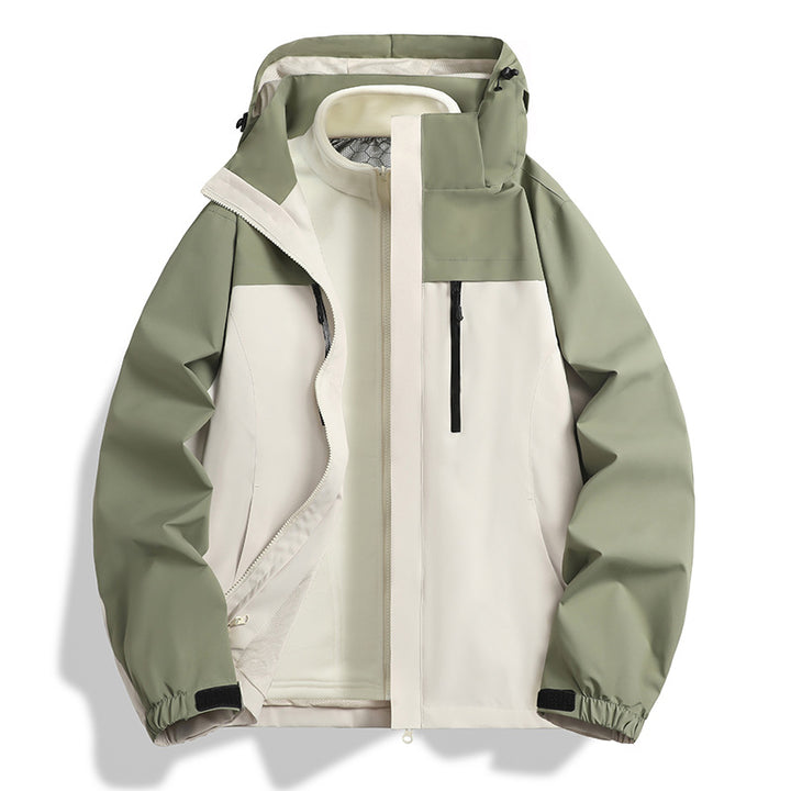 Herren Zwei-in-eins Softshell-Hybridjacke mit abnehmbarer Fleece-Innenjacke und wasserabweisender Membran Echo Archiv