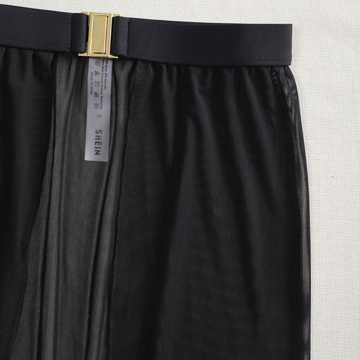 Damen Eleganter Maxi-Strandrock mit Reißverschluss Echo Archiv