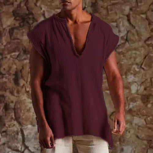 Herren lockeres Tunika-Shirt Echoarchiv