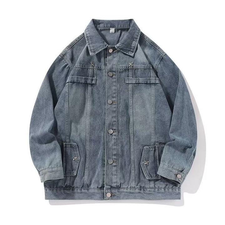 Herren lässige Denimjacke mit klassischen Details Echoarchiv