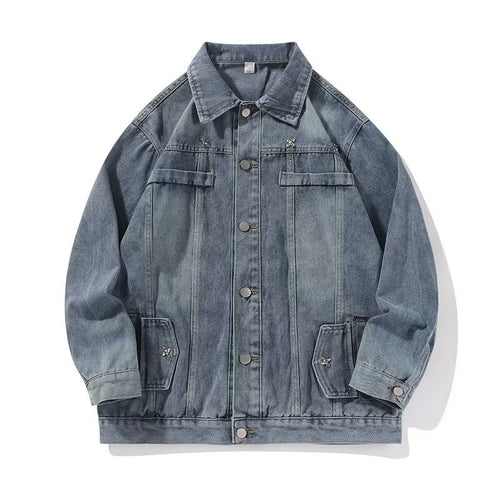 Herren lässige Denimjacke mit klassischen Details Echoarchiv